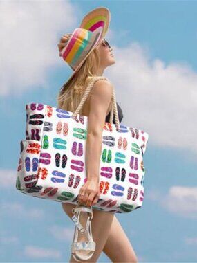 Beach Pool Bag for Women Large Waterproof Beach Tote Bag Zipper Beach Bags